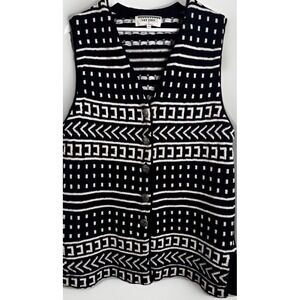 Vintage Sage Creek By Liz Ence Women's Southwest Sweater Vest Size M Cottagecore